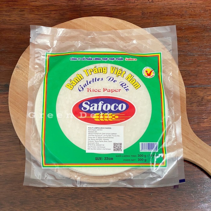 

Terlaris! Kulit Lumpia / Rice Paper Safoco 22 CM - 300 Gram