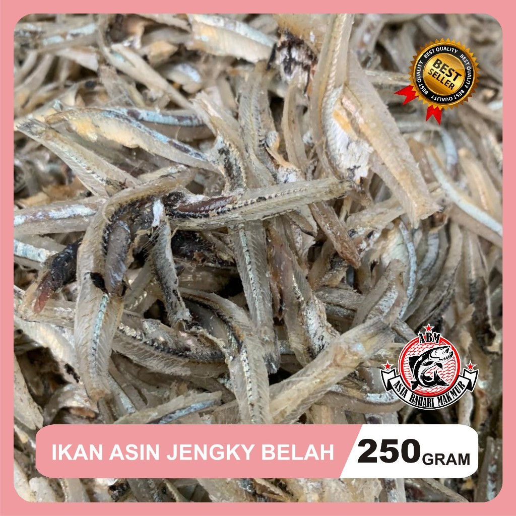 

Terlaris! Ikan Asin Teri Jengky Belah Vip Pum Tri Jengky Beleh 250 Gram