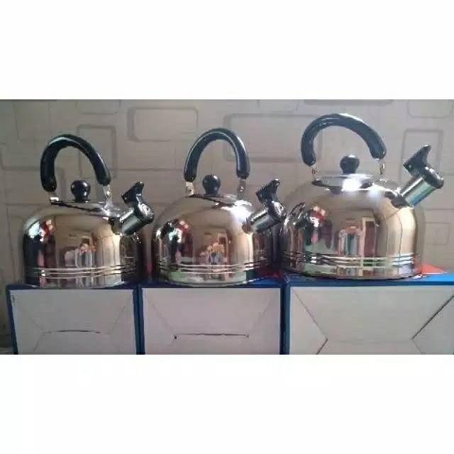 Teko Siul Stainless Steel / Teko bunyi 2 liter, 3 liter dan 4 liter texania