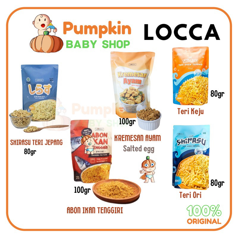 

Terlaris! Locca Shirasiu Teri Jepang / LOCCA Kremesan Ayam / LOCCA abon Ikan tenggiri