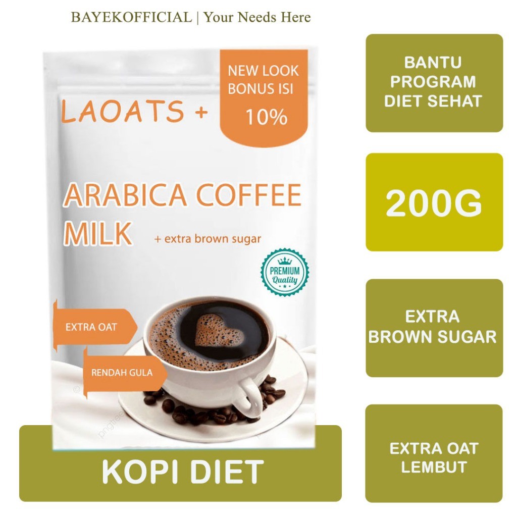 

PROMO Kopi Arabica Penurun Berat Badan Kopi Susu Gula Aren Minuman Susu Rendah Lemak Low Fat Milk
