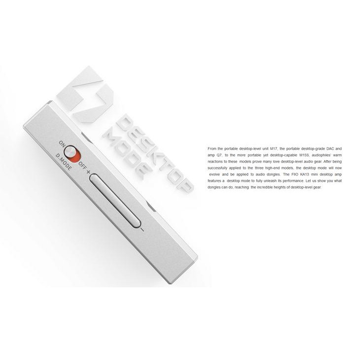 Fiio Ka13 / Ka 13 Dual Cs43131 Portable Dac And Headphone Amplifier