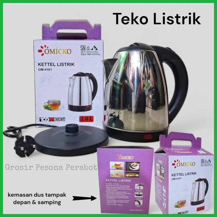 TEKO LISTRIK 2 LITER KETEL LISTRIK ALUMUNIUM PEMANAS AIR