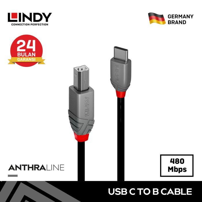Terlaris Kabel Printer Audio Interface Lindy Usb 2.0 Type C To Type B Cable