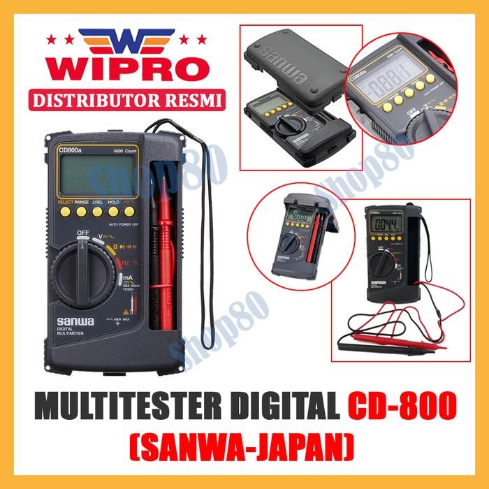 Wipro Multitester Digital Avometer SANWA Multimeter Multi Tester CD800