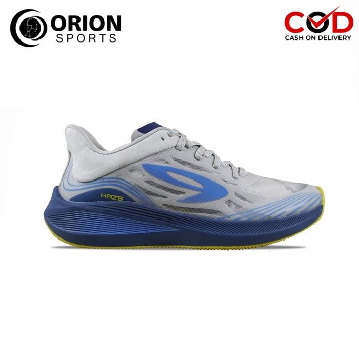 Sepatu Running Ori 910 - Haze Vision Abu Muda/Biru/Kuning
