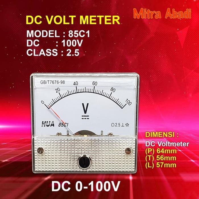 Voltmeter ANALOG DC 100V