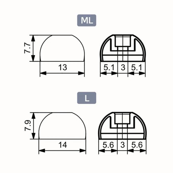 DIVINUS VELVET Eartips For TWS Ultra Smooth Silicone Eartips