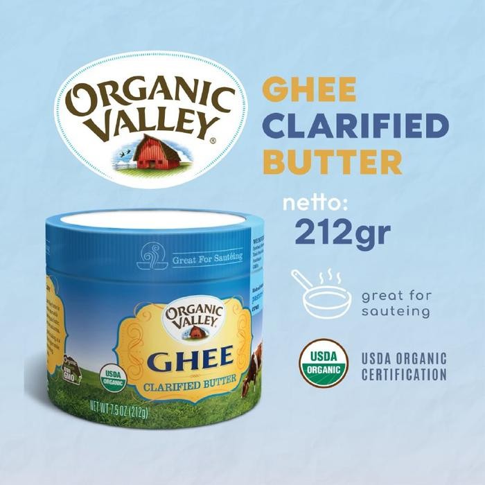 

Barbara.storee Ghee Grass Feed Clarified Butter Organic Valley 212 gr