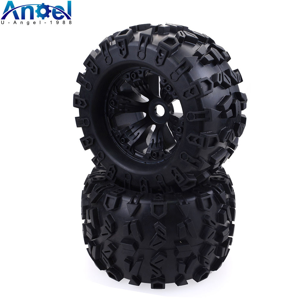 2PCS 170MM 155MM 150MM 120MM Tyre Weel Monster Truck Tires Wheels 17mm Hub Hex for 1/8 RC Car Redcat