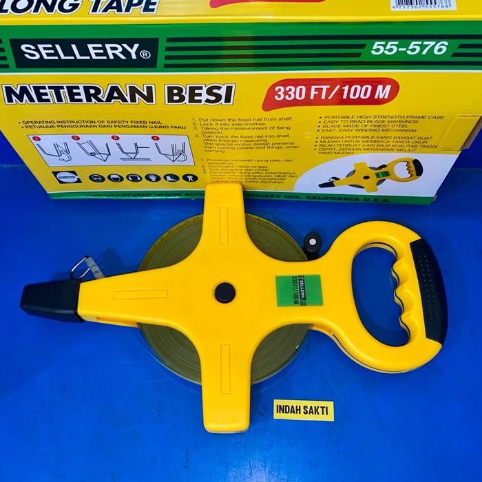 Meteran Plat Tancap 100 Meter Sellery Meteran Besi Rol 100M