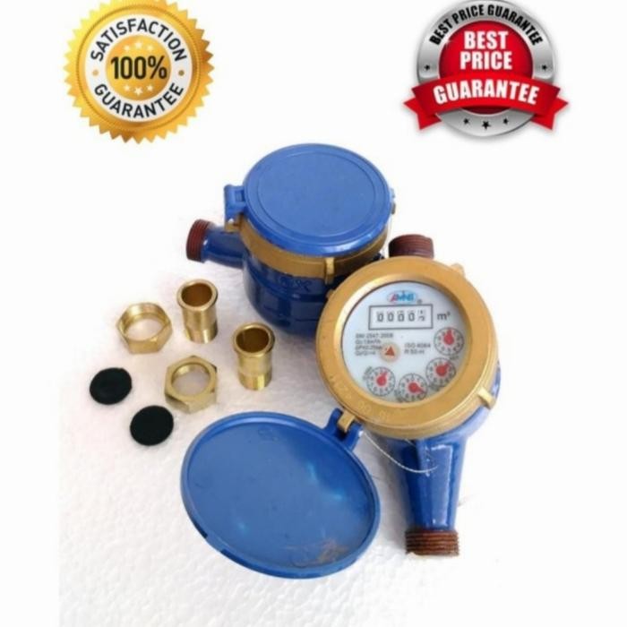 Meteran Air Besi Pdam Water Meter Flow Meter Air Pdam 1/2" Sni