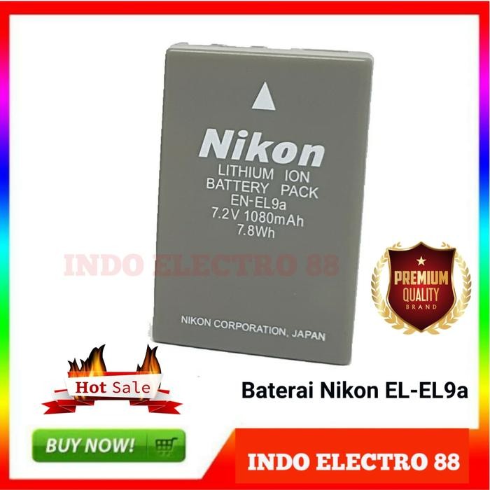BATTERY NIKON EN-EL9A (D3000/D5000/D60/D40)