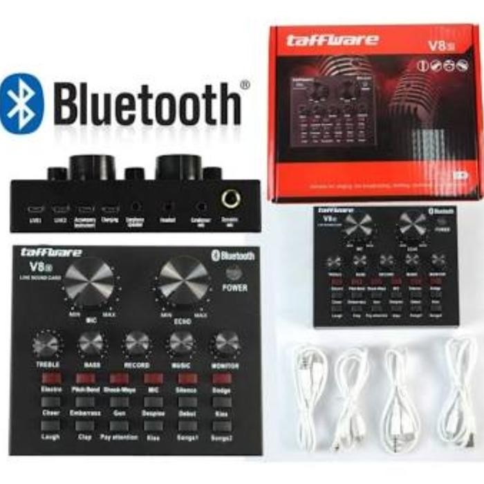 Soundcard Audio V8 V8S V8U Usb Recording Broadcast Bluetooth