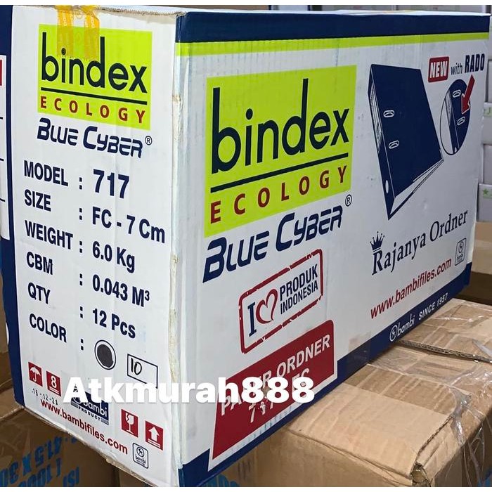 

Ordner Bindex 717 Folio / 1 Karton / 1 Lusin / Isi 12 Pcs Stationery