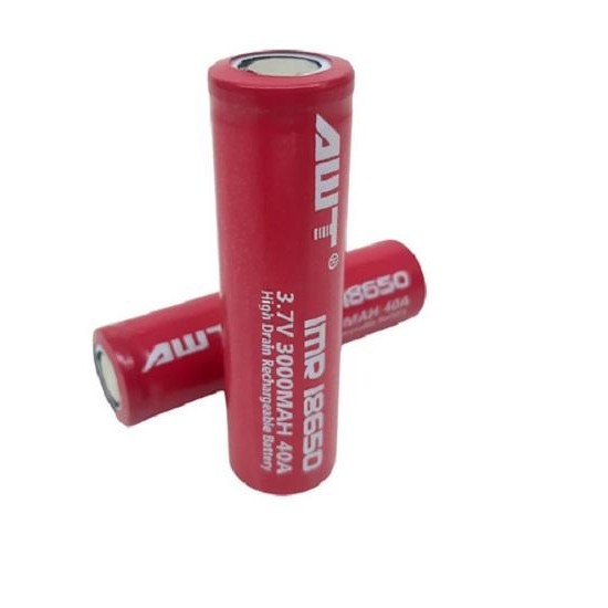 1Pcs Batre Baterai Cas Mode Vape Imr 18650 Lithium 3.7V 3000Mah Awt