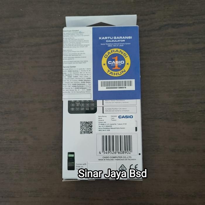 

Kalkulator Scientific Ilmiah Casio Fx991Es Plus Black Pink Garansi 1Th