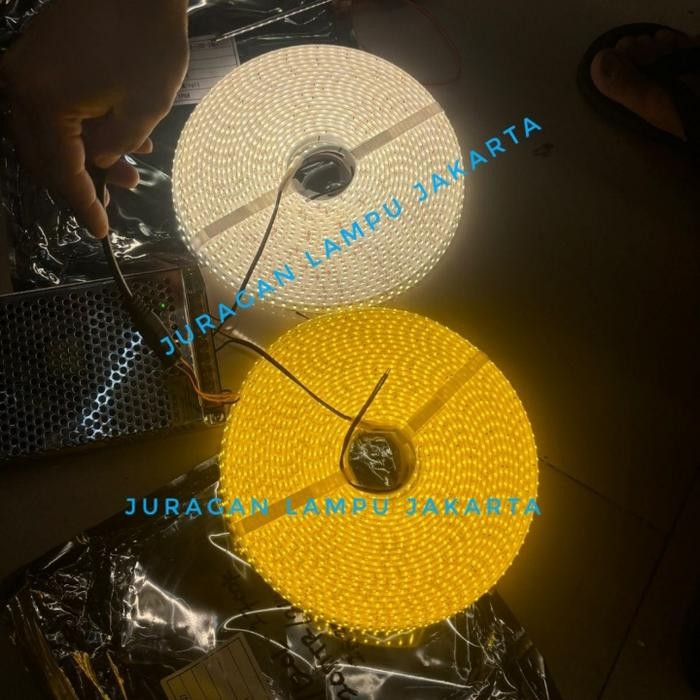 Led Strip Outdoor Dc 24V 20M Lampu Strip Selang 20 Meter Waterproof