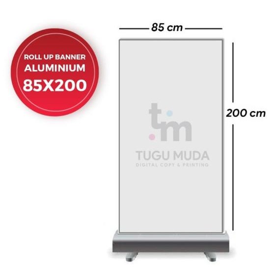 

Alat Display Roll Up / Roll Banner Aluminium-Manual Terlaris