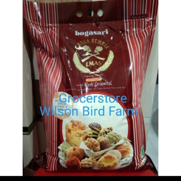

SALE !!! TEPUNG TERIGU ROTI ORIENTAL CAKRA KEMBAR EMAS 5 KG READYY