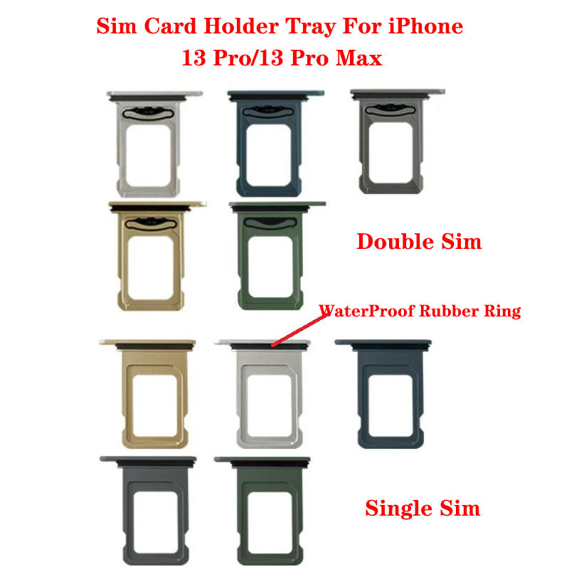 For Iphone 13 Pro Max Single Dual Sim Card Socket Holder Slot Tray Reader Adapter Connector