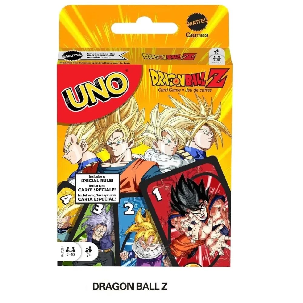 Games Uno Dragon Ball Card Game For Family Night Featuring Tv Show Themed Graphics And A Special