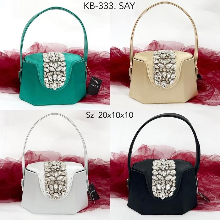 New  Tas Pesta Kondangan Tenteng Wanita Import Mewah Elegant Bahan Satin Kb-333