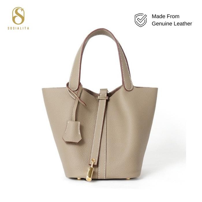 New  Sosialita Pico Genuine Leather Bag Tas Kulit Asli Tas Wanita Tas Tangan Tas Wanita