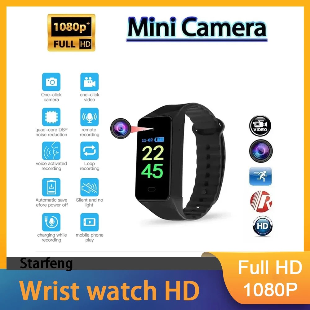 Security Camera Micro Video Recorder Mini Camera Wrist watch HD