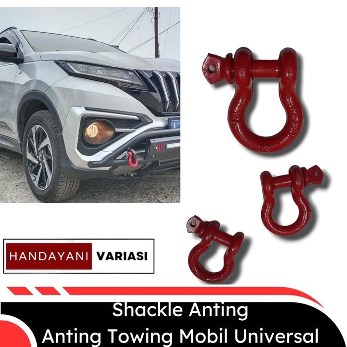 PREMIUM Anting Towing Mobil Universal Merah Shackle Anting Tanduk