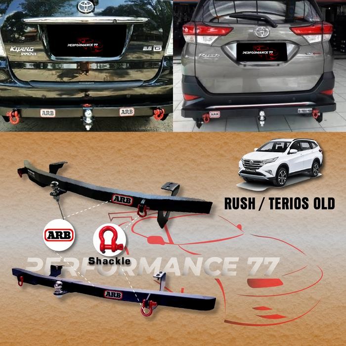 PREMIUM Towing Bar ARB Besi Bumper Belakang Full Plus Anting Toyota Rush