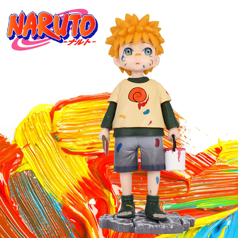 15.5Cm Naruto Uzumaki Naruto Anime Figure Gk Childhood Uzumaki Naruto Action Figures Pvc Statue