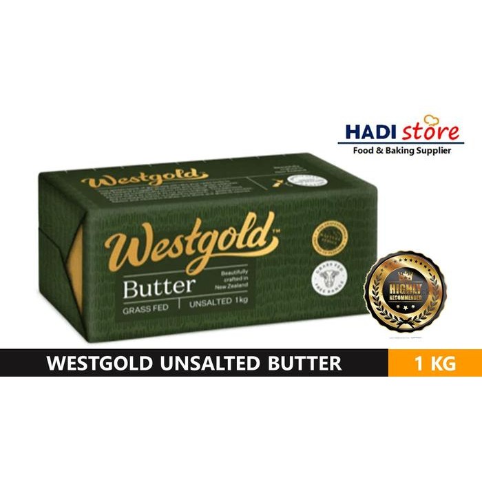 

WESTGOLD WEST GOLD UNSALTED BUTTER 1 KG 1KG ORIGINAL PACK