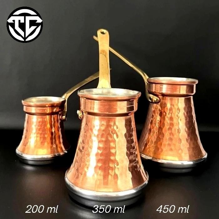 

CEZVE IBRIK TURKISH COFFEE POT PREMIUM TEMBAGA UKIR HANDMADE TURKI Kopi Baja Cangkir Wadah
