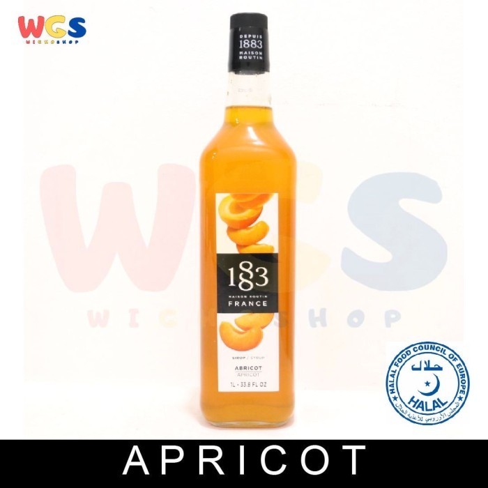 

Syrup 1883 Maison Routin France Apricot Flavored 33.8 fl oz 1ltr