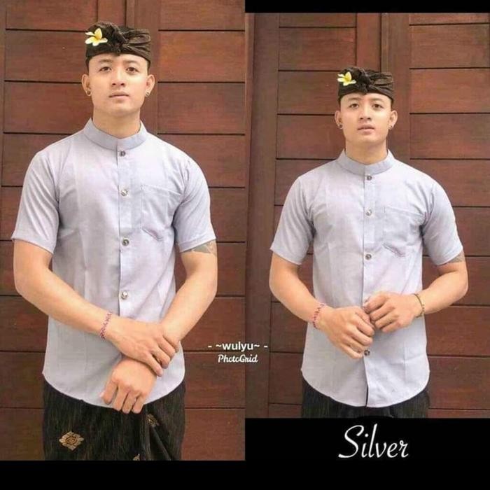 Terbaru Baju Kemeja Putih Safari Pakaian Adat Bali Pria Original