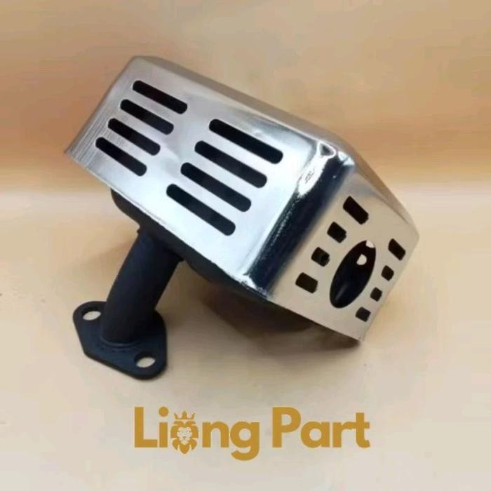 KNALPOT MESIN ENGINE GX160 GX200 CHROM / MUFFLER GASOLINE ENGINE GX160 GX200 CHROM