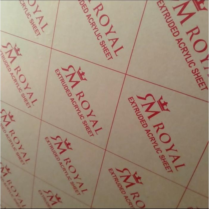 PREMIUM Akrilik / Acrylic lembaran bening 122x244cm tebal 1,5mm merk Royal
