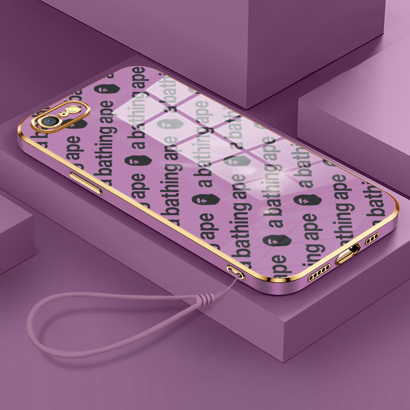 Casing Hp Untuk OPPO A71 A71K Case Casing pola Karakter Kasing HP Softcase Silikon Cesing tali berla