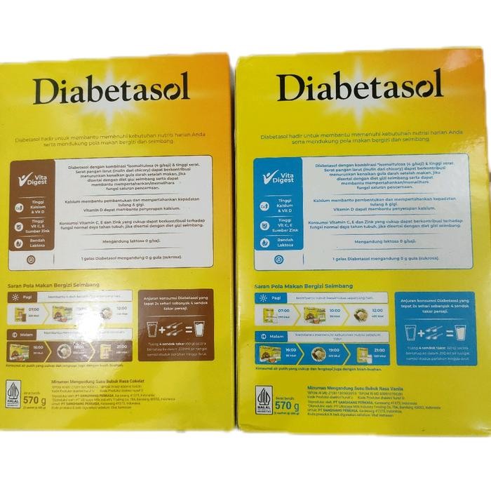

BARANG TERLARIS Susu Diabetasol vanila coklat (570gr) Diet Susu Milk