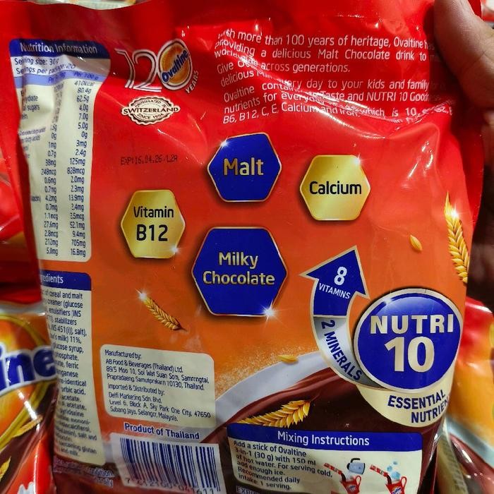 

BARANG TERLARIS OVALTINE 3in1 Original Bubuk Malt Coklat 30g x 20stick Chocolate