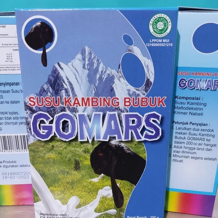 

BARANG TERLARIS [ PAKET 4 BOX ] Susu Kambing Etawa Gomars Original Minuman Serbuk Dairy
