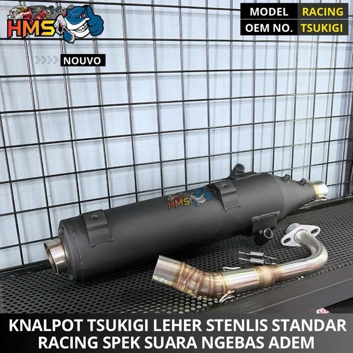 Knalpot Tsukigi Nouvo Nouvo Z Nouvo Lele Leher Stenlis Knalpot Bobokan Suara Adem Ngebas Thailand