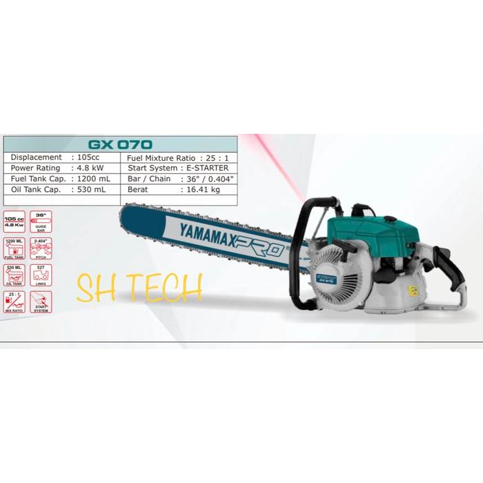 Sale Chain Saw Yamamax Pro 36 Inch 90 Cm Gx 070 Chainsaw Senso