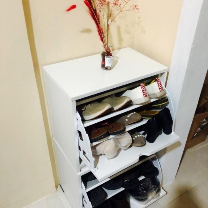 Barang Terlaris Rak Lemari Sepatu Kursi Duduk Serbaguna Minimalis Furniture Packing Aman