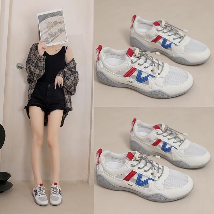 Dunia Fashion - Df 694 Sepatu Wanita Sneakers Wanita Putih Premium Quality Casual Shoes