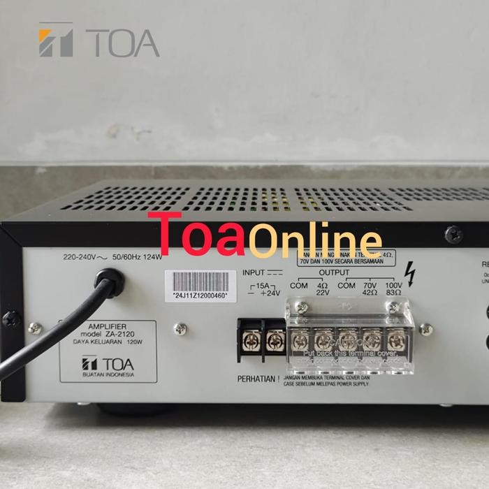 Toa Za-2120 Amplifier Xer Power 120 Wat Asli 100% Za-2120
