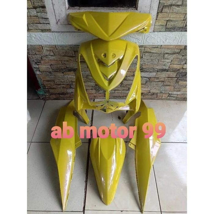 Cover Body Full Halus Yamaha Mio Soul Karbu Warna Kuning Lembayung
