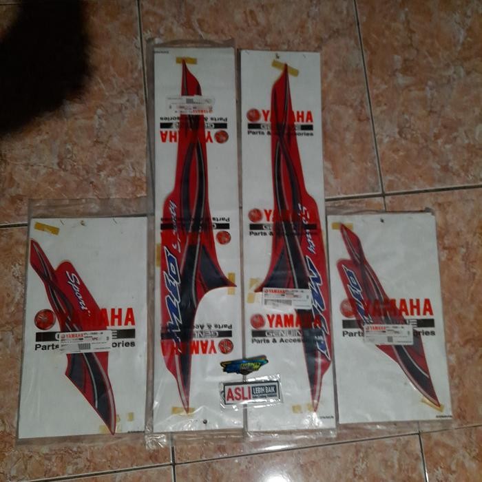 Graphic Stiker Striping Mio Lama Sporty Merah 2005 Fullset Original