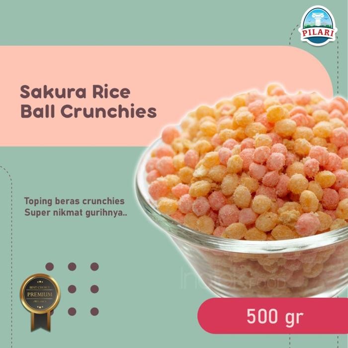 

Stok Baru SAKURA RICE BALL @500GR - TOPPING BERAS MALT CRUNCHIES